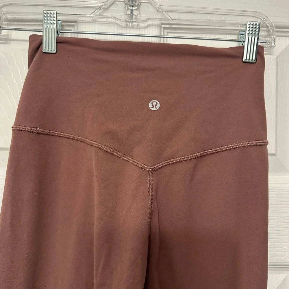 Lululemon Align High-Rise Wide-Leg Pant 31" Dark Oxide Size 2 Brown Small - Picture 7 of 8